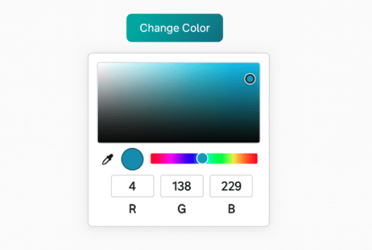 Color picker UI